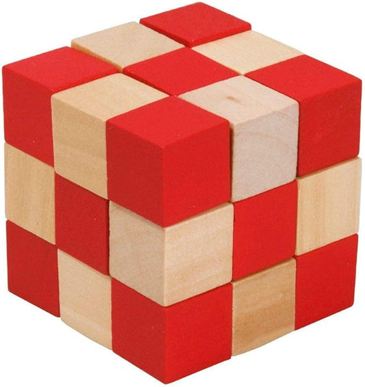 Fridolin 17422 Beige/Red Snake Cube