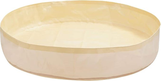 BLUETREE Sensory and Messy Play Mat for Toddlers, Infants and Kids, Safe, Waterproof, Double-Sided and Durable, Play Yard 51"x51"x7.9" Ivory and Gray