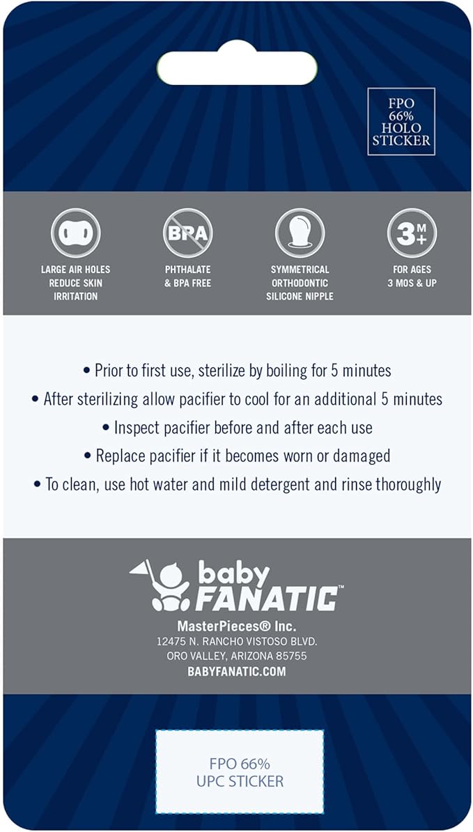 Baby Fanatic Ums2000: Mississippi Pacifier 2-Pack