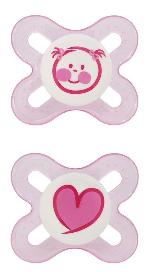MAM Start Silicone Pacifier, Colors May Vary, 2 Count