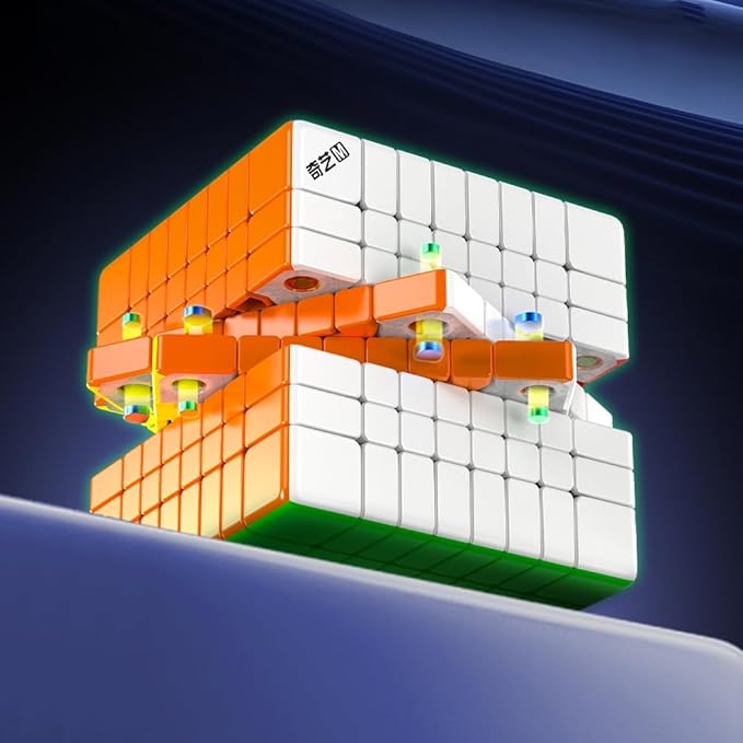 Bukefuno QY Magnetic 8x8 Speed Cube 64MM Magic Stickerless 8M Education Toys Puzzle Cube 2025 QY 8x8x8 Professional Magnetic Cube