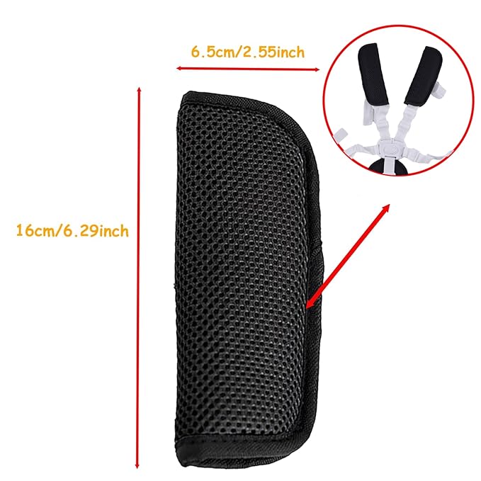 2 Pack Comfortable Seat Straps Shoulder for Kids,Universal Belt Strap Covers for Newborns Infants Kids,Seatbelt Holder Pad for High Chairs