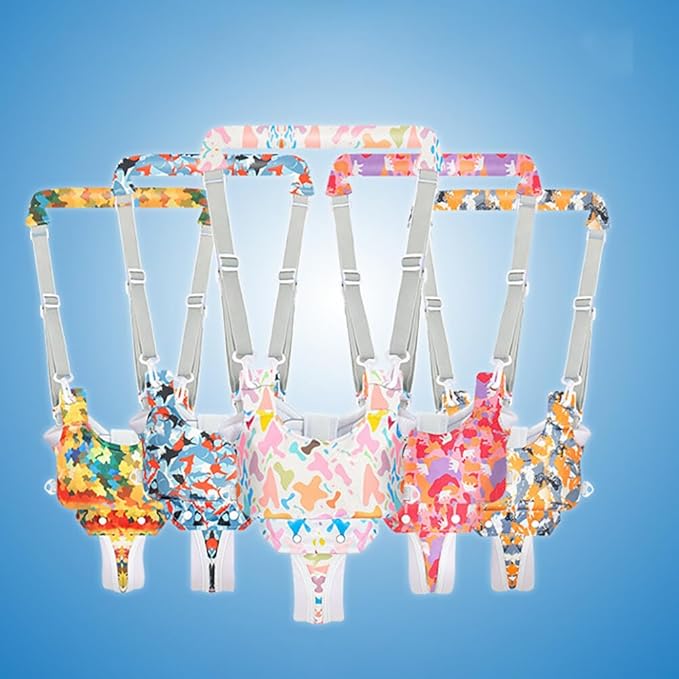 Eforcase Baby Walking Harness, Handheld Kids Walker Helper Walker Harness Assistant Belt with Baby Helmet for Crawling Walking Baby Head Protector for Baby Kids