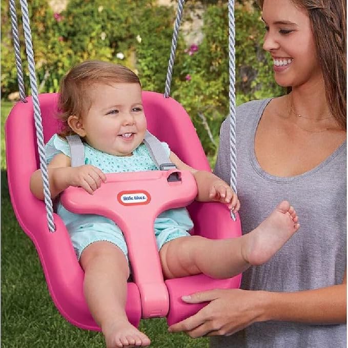 Little Tikes 650727M 2-in-1 Snug 'n Secure Swing 4pk Magenta