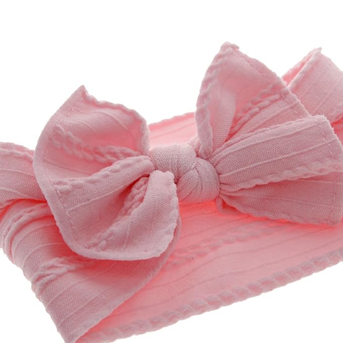 XuoAz Baby Girls Bow Flora Headband Baby Turban Knotted Elastic Headwrap for Newborn Infant Toddler Hair Accessories