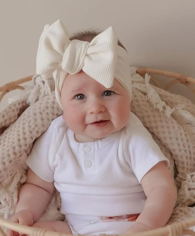 Baby Girl Headbands Nylon Bow Hair Accessories for Newborn Infants Toddlers (Y09, FZ)
