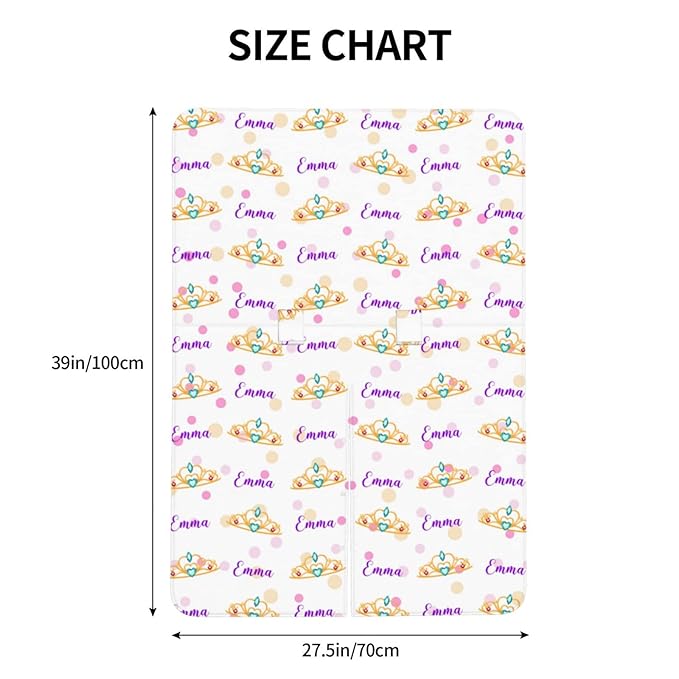 Personalized Girl Crown Tiara Baby Car Seat Canopy for Babies with Name, Custom Car Seat Covers for Girls, Peekaboo Opening Minky Nursing Cover Infant Car Seat Canopies for Newborn