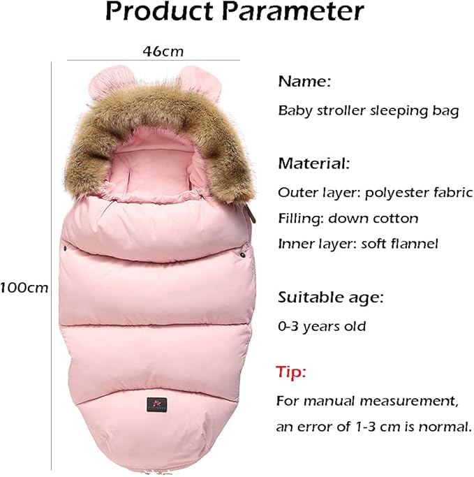 Pram Footmuff,Stroller Padded Footmuff Cover Cosy Toes,Baby Winter Foot Cover,Warmth,Windproof, Waterproof, Cold Resistant, Washable (Flame red)