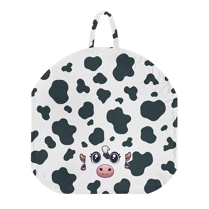 Classic Cowhide Print Baby Lounger Cover Removable Cover Ultra Soft Comfortable Lounger Slipcover Protector Cover for Infant Lounger Pillow Breathable and Reusable