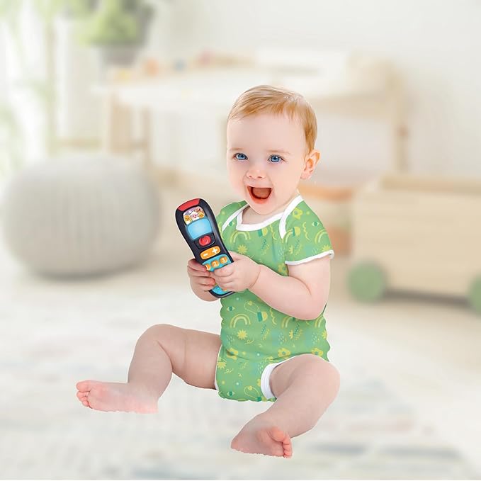 Clementoni 17932 Baby Remote Control 10 Month Musical Game, Remote Control Toy for Children, Interactive Electronic Gift Talking Lights and Sounds, with Songs, Early Childhood, Batteries Included,