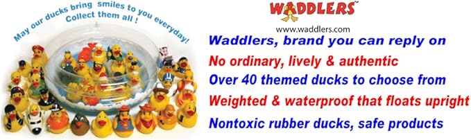 Rubber Duck Space Venture Shuttle, Waddlers Brand Toy Bathtub Rubber Ducks That Floats Upright, Birthday Baby Shower, All Depts.Space Venture Future Dreaming Favor Gift