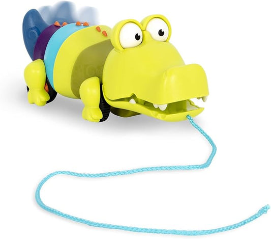 B. toys – Waggle – A – Longs – Pull Along Interactive Toy – Push or Pull Crocodile – Walking Toy with String for Toddlers, Kids, Snappity Scott – 18 Months