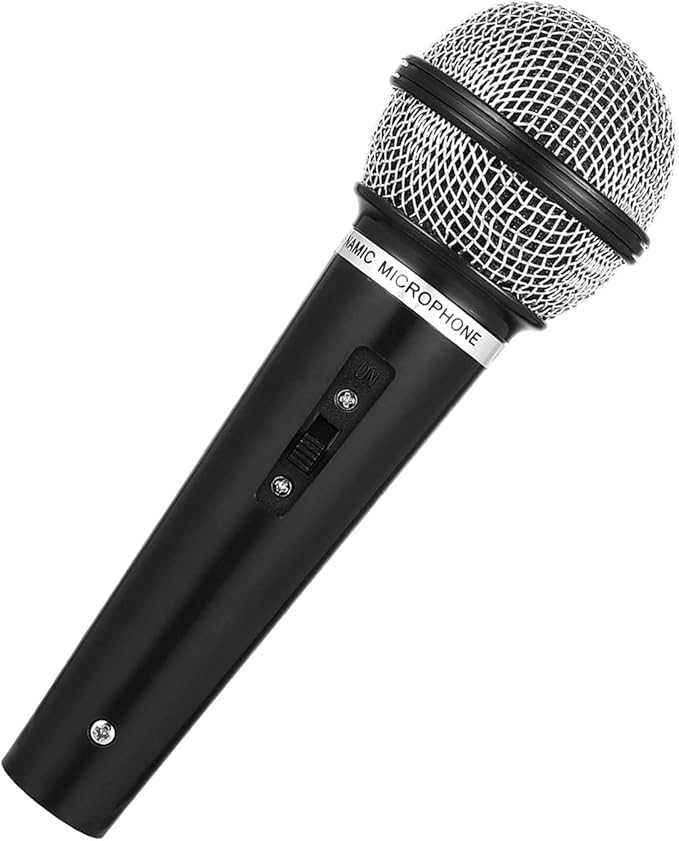 Fake Microphone - Pretend Play Toy for Birthday Parties, Stage Performances, Singing, Dancing & Role Playing