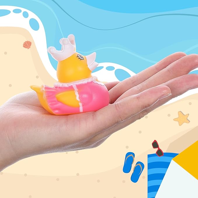 30Pcs Rubber Ducks Assorted Plastic Bulk Rubber Duck for Cruise Ducks Ducking Bath Pool Toys Duck Party Favors Cruise Ships Hiding Classroom Exchange Gifts for Kids Teens