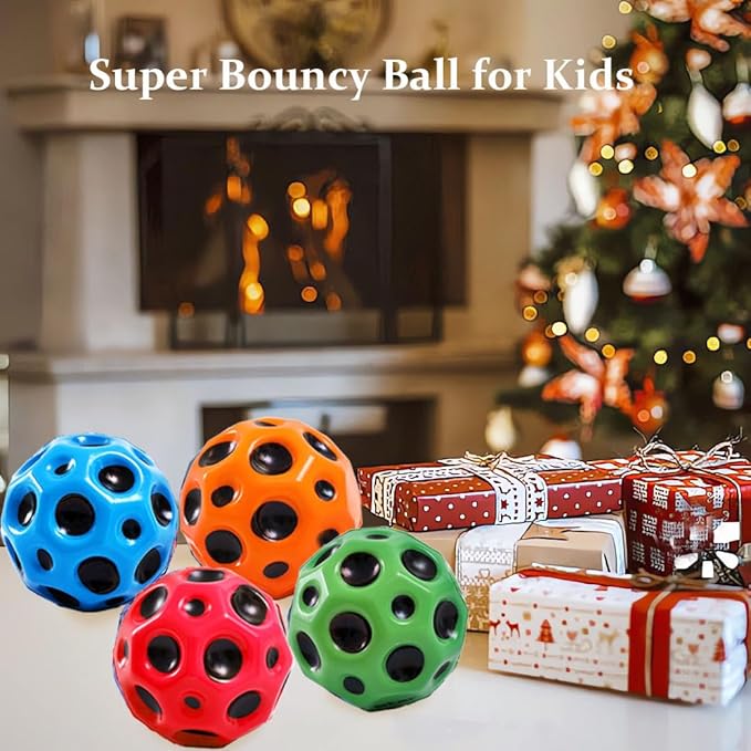 Tendry Extreme High Bouncing Ball Moon Shape for Kids of All Ages, Improve Hand-Eye Coordination, Easy to Grip and Catch by Athletes as a Sport Training Balls