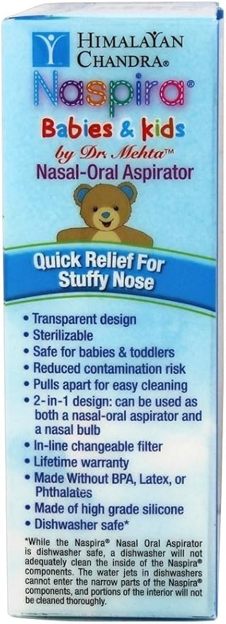 Himalayan Chandra Naspira, Neilmed, Nasal-Oral Aspirator, Babies and Kids, 1 Count