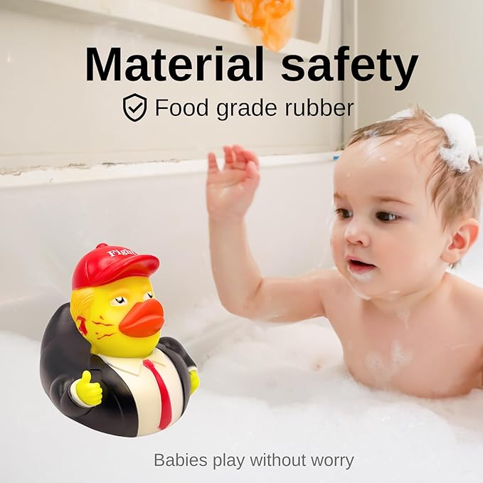 Rubber Ducks, 2024 New Squeak Rubber Duck for Baby Bath and Jeep Ducking, 3.5 Inch Funny Duck Toy for Kids Gift