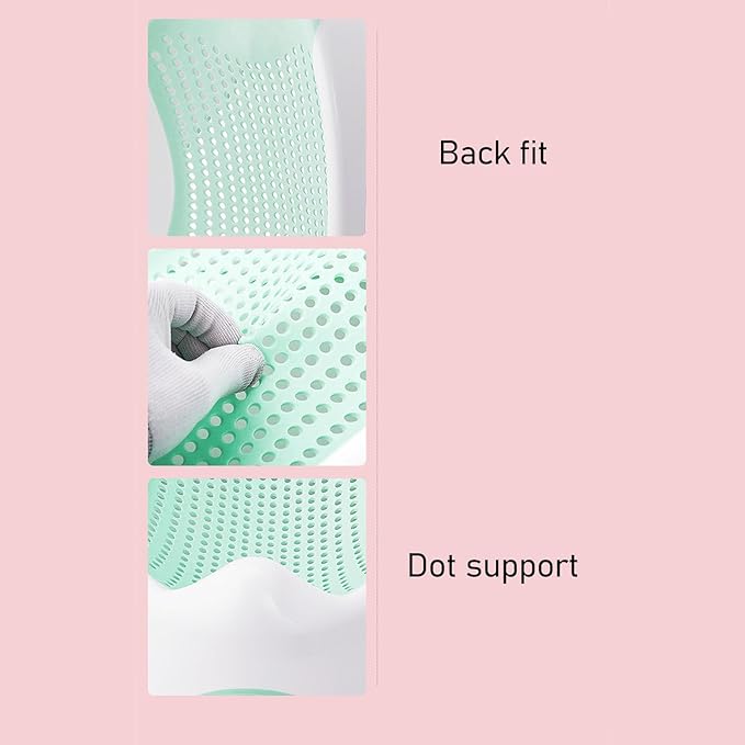 Baby Bath Support, Portable Foldable Slipless Bath Tub Support Lying Bathing Mat, with Slipless Pad Bath Net, for Newborn Infant (Green)