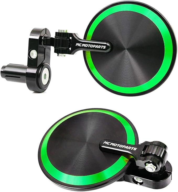 Green Reborn CNC Bar End Mirrors For Kawasaki NINJA 1000 SX 2010-2016