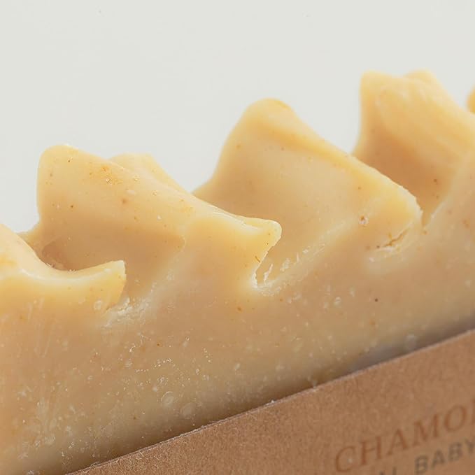 Chakra Chamomile Baby Bar Soap - Paraben & Additive-Free Handmade Soap Bar for Face, Body and Hands, Gentle Cleansing for Daily Skin Care, 4.23 oz