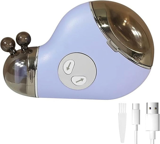 Electric Nail Clippers & Polisher - Safe Automatic 2-in-1 Fingernail Trimmer & File with LED Light, 3 Speeds, USB Rechargeable, Built-in Nail-Chip Storage for Kids & Seniors & Nail Art, Blue