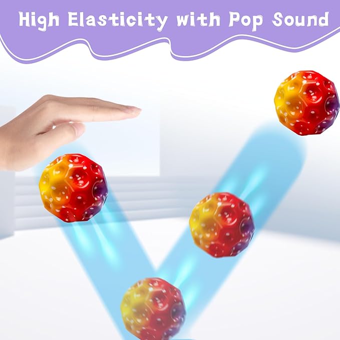 High Elasticity Ball, Super High Bouncing Foam Balls for Adults Improve Hand-Eye Coordination Sports Training