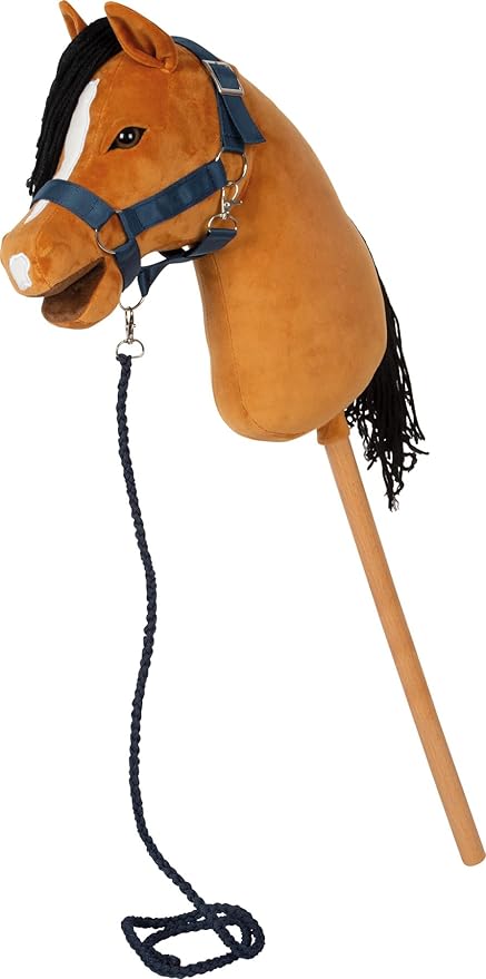 small foot Hobby Horse brown ‘Melodie’, removable stick & mane, incl. halter, bridle & lead, for ages 3+ years, 12715