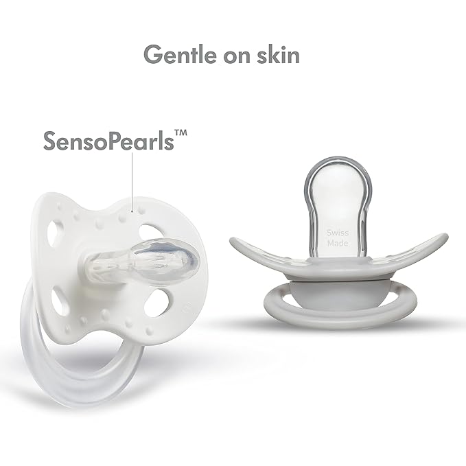 Medela Baby Pacifier | 6-18 Months | BPA-Free | Lightweight & Orthodontic | 2-Pack | Pastel Sunflower and Neutral