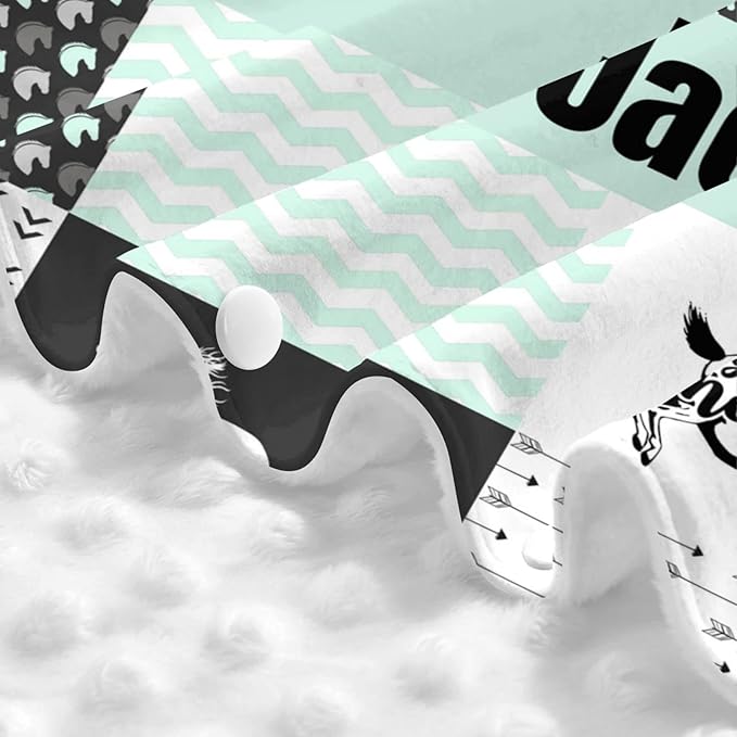Personalized Running Horse Baby Car Seat Canopy for Babies with Name, Custom Baby Car Seat Covers for Boys and Girls, Opening Minky Nursing Breastfeeding Cover Infant Carseat Canopies for Newborn