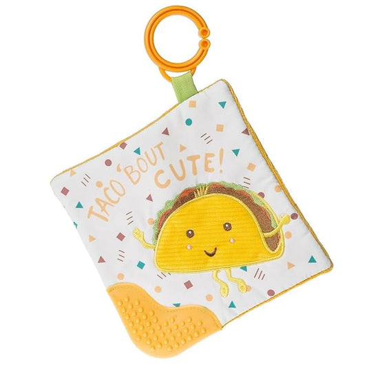 Mary Meyer Sweet Soothie Crinkle Teether Toy with Baby Paper and Squeaker, 6 x 6-Inches, Taco Bout Cute