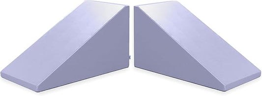Foamnasium Mega Wedge Set, Indoor Foam Playset, 2 Piece Soft Toddler and Active Kids Play Foam Climber for Crawling, Climbing, Sliding and Jumping, Made in The US, Enhanced Lavender