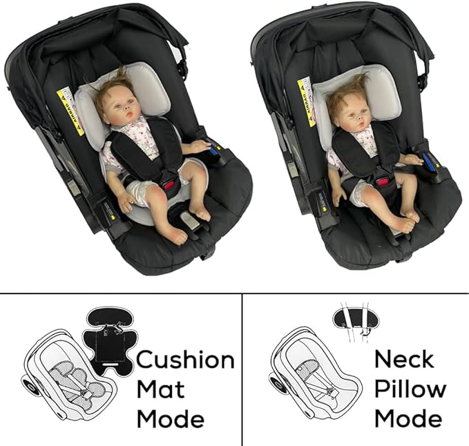 AICTIMO Head and Body Support Pillow Compatible with Doona Car Seat Strollers,Stroller Cushion