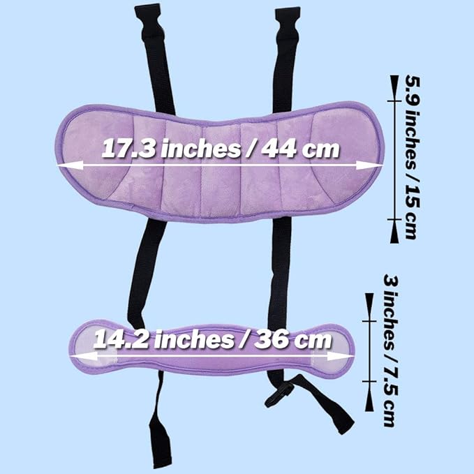 Baby Head Support for Car Seat, Car Seat Head Support for Toddler, Head Band Strap Headrest, Car Seat Headrest Pillow Road Pal Car Headrest - Relax Anytime in The Car, Purple