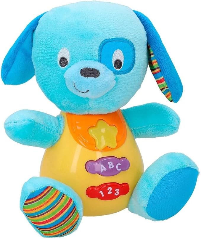 winfun Baby Soft Toy Monkey That Speaks and Lights of Colors, Spanish Language Puppy