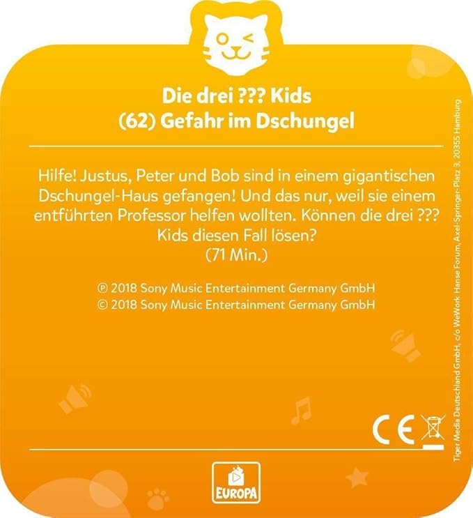 tigercard - Die drei ??? Kids - Gefahr im Dschungel