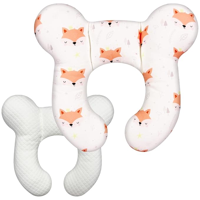 Baby Neck Pillow - Upgraded Baby Support Travel Head Pillow, Portable Headrest for Toddlers & Children for Car Rides, Planes, Road Trips (A8)
