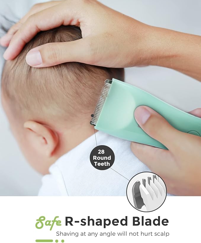 Baby Hair Clippers, Quiet & Dual-Mode Hair Cutting for 0-12, Waterproof Rechargeable & Cordless Hair Trimmer for Infant Toddler & Kids