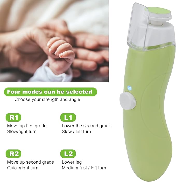 Toddler Nail Clipper, Electric Baby Nail Trimmer Baby Nail Clippers Kids Nail Clippers Infant Nail Clippers Toddler Fingernail Clippers for Baby Fingernails Care (Yellow)