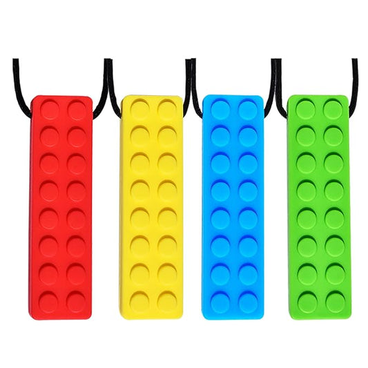 Chew Necklace, Sensory Chew Necklace Bundle for Kids with Teething, ADHD, Autism, Biting Needs, Oral Motor Chewy Teether, for Boys&Girls。