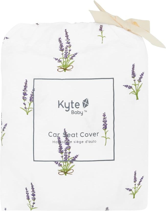 KYTE BABY Unisex Rayon Made from Bamboo Car Seat Cover, Lavender