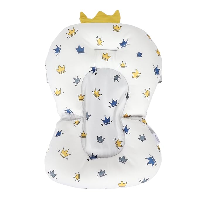 Infant Bath Support Seat ow, Easy Cleaning, Connectable Bath Mat, Comfortable and Material for Cozy Newborn Bath