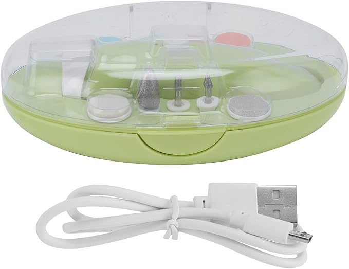 Toddler Nail Clipper, Electric Baby Nail Trimmer Baby Nail Clippers Kids Nail Clippers Infant Nail Clippers Toddler Fingernail Clippers for Baby Fingernails Care (Yellow)