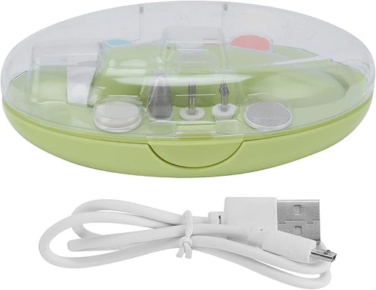 Toddler Nail Clipper, Electric Baby Nail Trimmer Baby Nail Clippers Kids Nail Clippers Infant Nail Clippers Toddler Fingernail Clippers for Baby Fingernails Care (Yellow)
