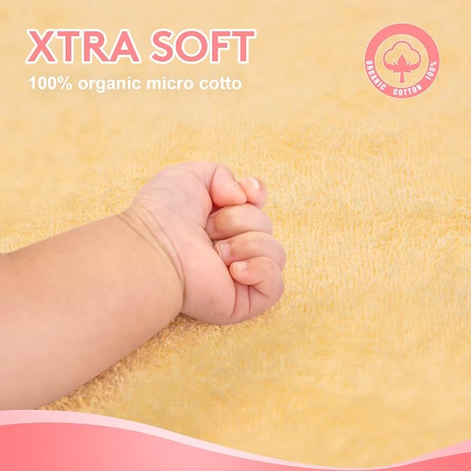 TBEZY Baby Hooded Towel with Unique Animal Design Ultra Soft Thick Cotton Bath Towel for Newborn (Fawn)