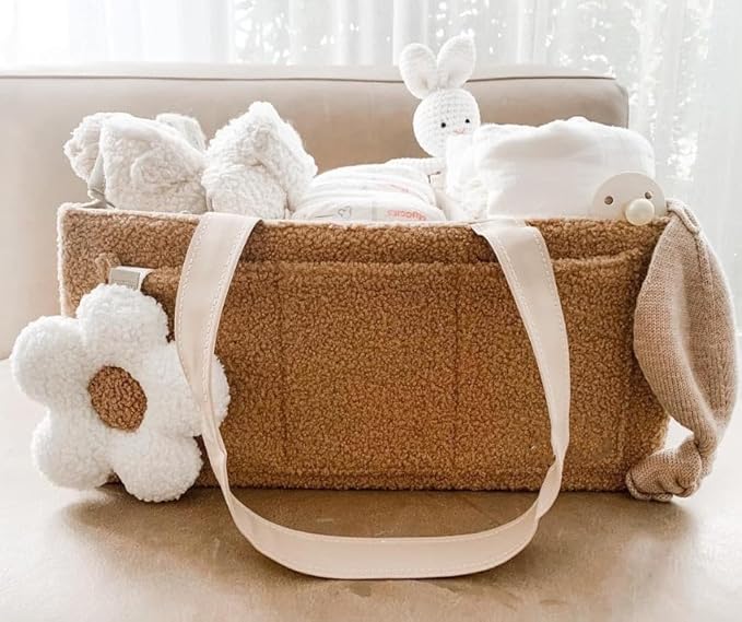 Baby Daisy Pacifier Holder,Light and Soft Dummy Holder Handmade 2 Pack, Decor for Nursing Kids Room