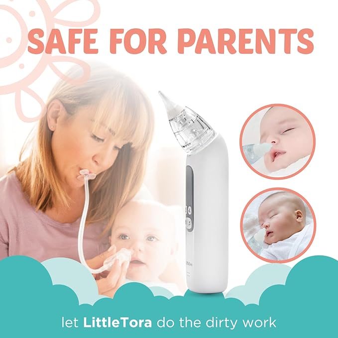 Baby Nasal Aspirator - Rechargeable Electric Nose Sucker Baby Nose Cleaner - Toddlers Booger Mucus Sucker - Baby Vac Nasal Aspirator - Infant Booger Suction Removal Device