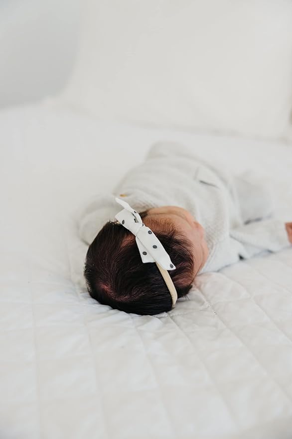 Copper Pearl Ribbon Baby Bow Willow
