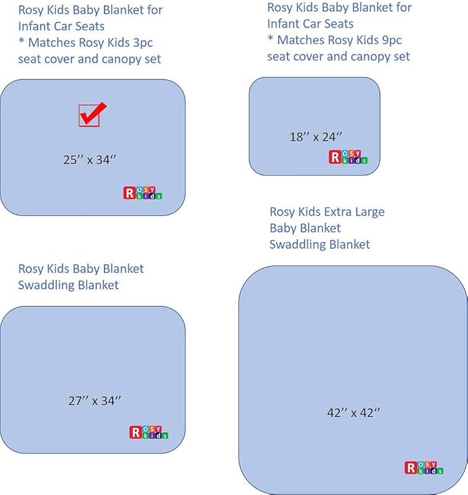 Rosy Kids Soft Baby Blanket, Outdoor Kit Standard Size for Baby Girl and Baby Boy, Grey Chevron Cotton Hot Pink Velvet