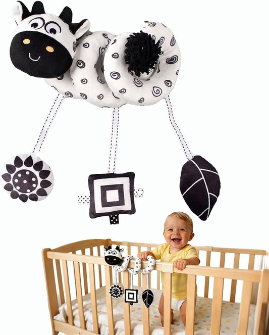 Multi-Use Baby Spiral Activity Toy – Spiral carseat Toy for Car Seat, Stroller,Play Gym, Keeps Baby Quiet, Easy Travel Solution