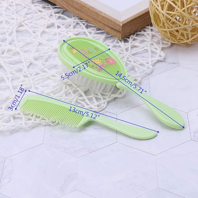 Newborn Baby Hairbrush Soft Baby Comb For Head Scalp Massager Tool Set Portable Hair Brush Infant Comb Baby Care